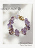 Raw Amethyst Chunk Gold Chain Bracelet | Quinn Jewelry