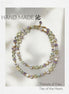 Amethyst & Green Crystal Baroque Pearl Long Necklace | Quinn Jewelry