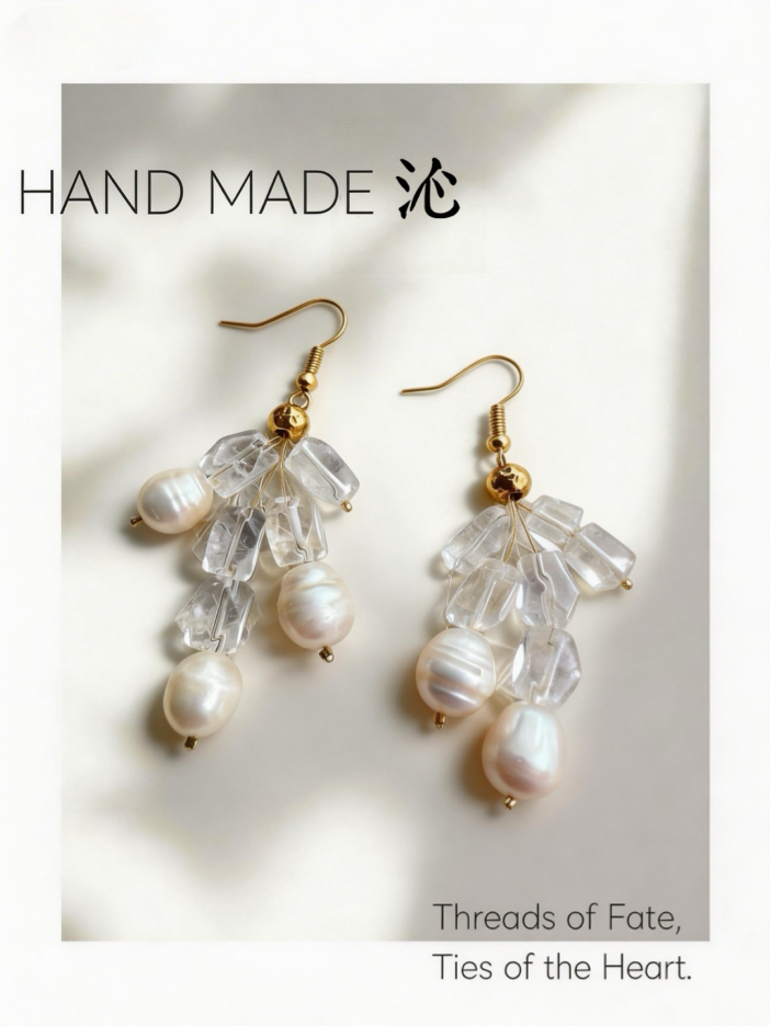 Pearl Crystal Drop Earrings Set | Quinn Jewelry