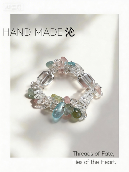 White Crystal Multi-Gem Charm Bracelet | Quinn Jewelry