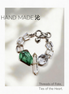 White Crystal Turquoise Bead Bracelet | Quinn Jewelry